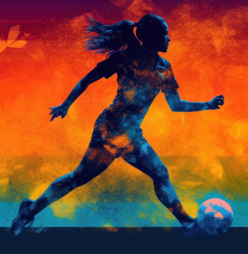 fútbol femenino en Madrid corriendo