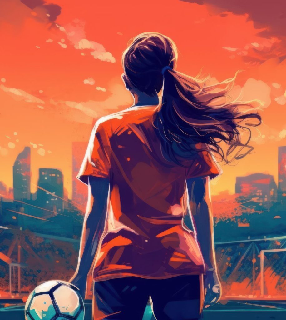 fútbol femenino en Madrid espaldas